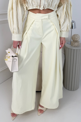 JORDAN LEMON STRAIGHT LEG TROUSERS