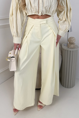 JORDAN LEMON STRAIGHT LEG TROUSERS