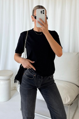 Lily everyday essential black tee
