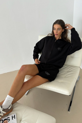 Studio Leisure black bubble print bomber jacket