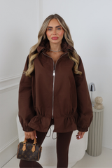 SAILOR CHOCOLATE LACE TRIM JACKET