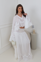 CLARA IVORY LACE TOP & MAXI SKIRT