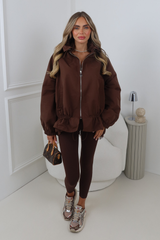 SAILOR CHOCOLATE LACE TRIM JACKET