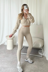 Grace Beige Seamless Leggings Activewear