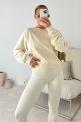 Kerris ecru sweater and legging set