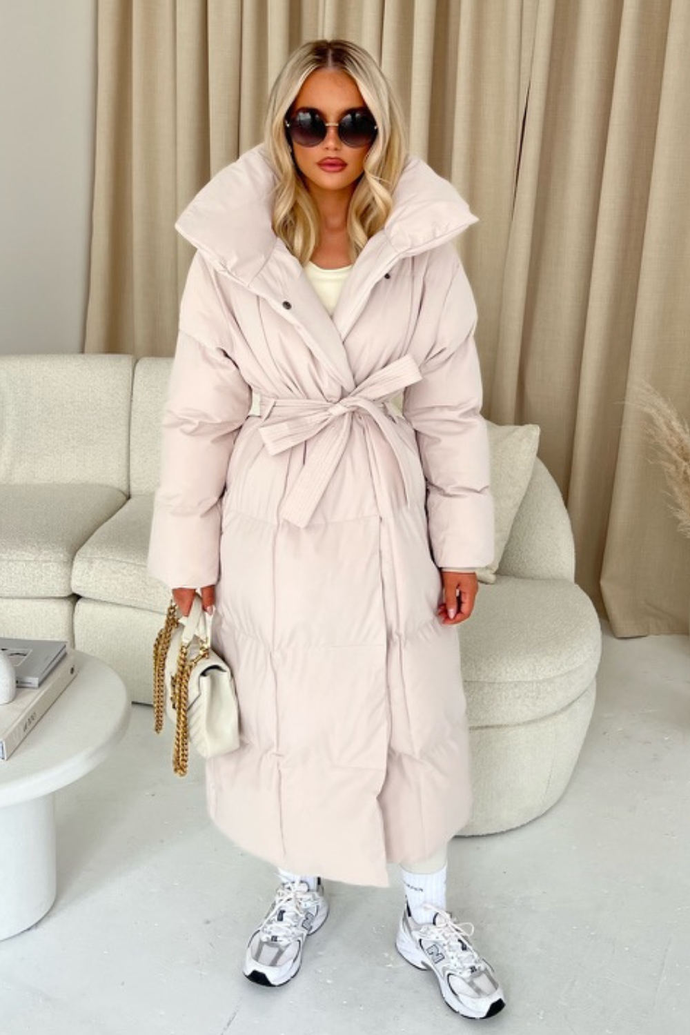 Missguided long puffer coat sales