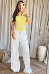 Lola lemon halterneck bodysuit