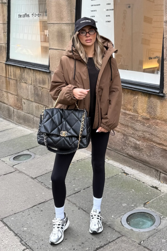 HALLEY CHOCOLATE HOODED JACKET