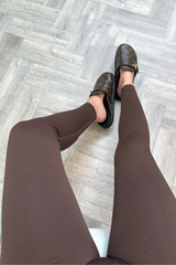 Katy Brown Ribbed Seamless Leggings Leggings
