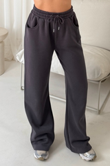 Chelsey Steel Grey Straight Leg Jogger Loungewear Cash N Carry