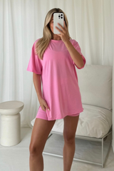 Katie pink cycling short co-ord Co Ord