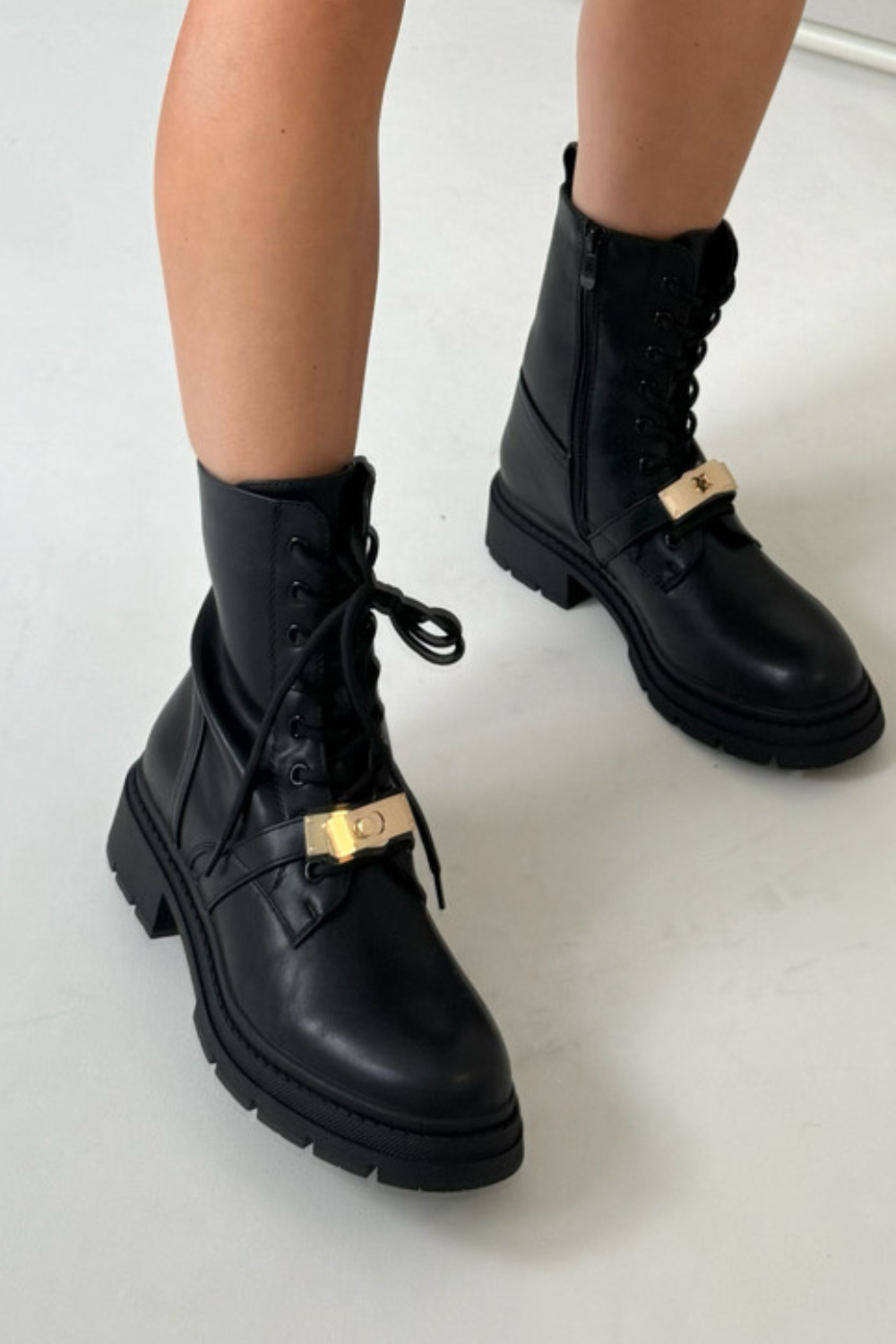 Biker auxillary boots style
