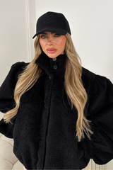 GLAMIFY BLACK EMBROIDERED CAP