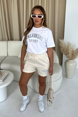 Calabasas Sport Embroidered T-Shirt And Shorts Co-Ord Loungewear