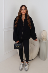 LOCKI BLACK GOLD ZIP WOOLY FLEECE