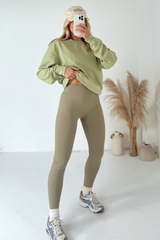 kerris sage sweater and legging set