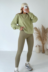 kerris sage sweater and legging set