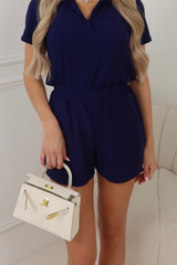 Terri Towel navy shorts