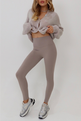 Glamify French Taupe Buttery Soft Legging Leggings