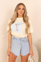 Nelly light denim wrap skort - Chloe Lauren Collection