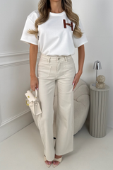 JENNY STONE STRAIGHT  LEG FRONT POCKET JEANS