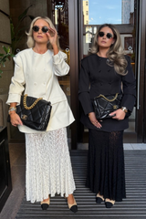 Kylie cream lace skirt