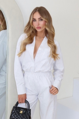 Daisy white striped shirt