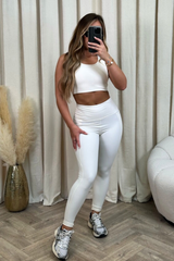 Glamify Cream Leggings Activewear