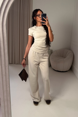 DAPHNE BEIGE & TROUSER CO ORD