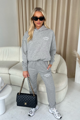 Calabasas Melange Grey Hoodie And Joggers Premium Loungewear Loungewear