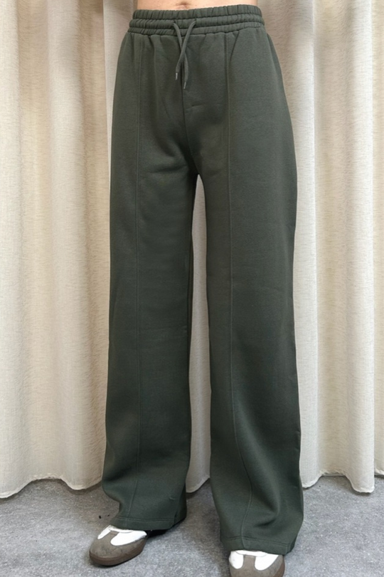 TALL Glamify premium khaki straight leg jogger