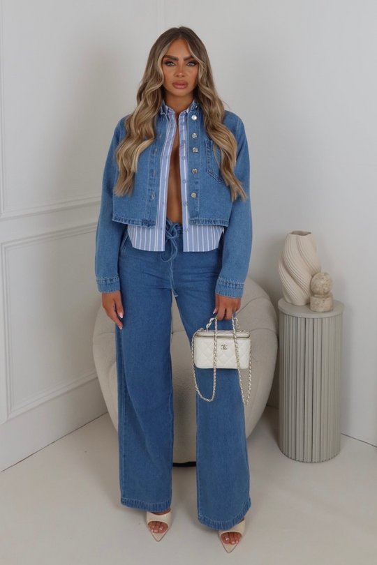 River light blue denim jacket