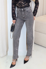 Cassi grey diamante jeans