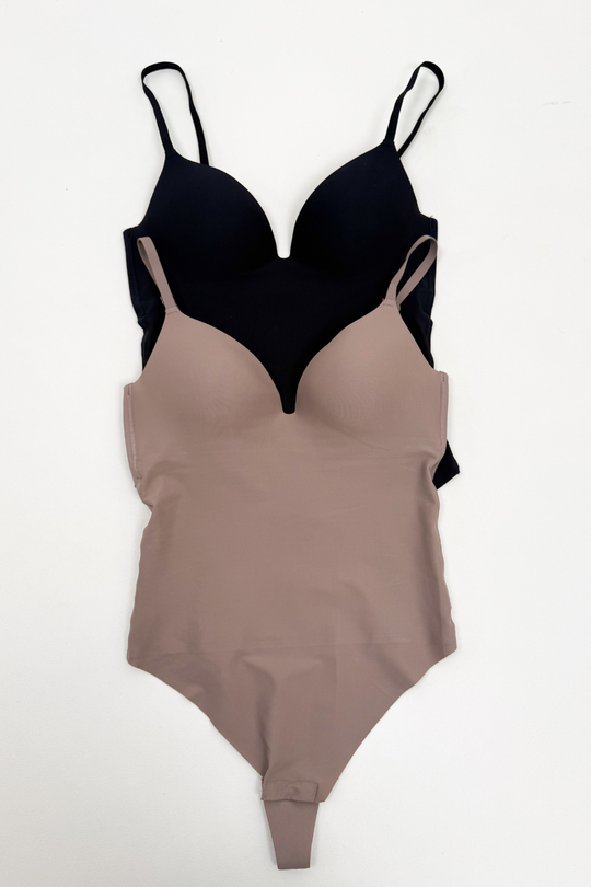 MULTI PACK FALLON BLACK & MOCHA BODYSUIT