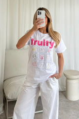 Fruity white Printed T-shirt