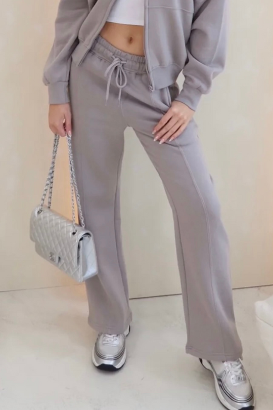 Milly slate grey straight leg jogger