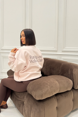 RUNNING & WELLNESS PINK PRINTED SWEATER