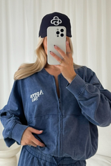 G Monogram navy embroidered cap