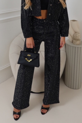 Cassi black diamante jeans