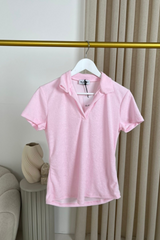 Terri towel baby pink polo
