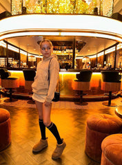 Mini Portofino stone embroidered hoodie loungewear