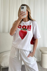 Call me white Printed T-shirt