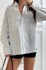 Daisy white striped shirt