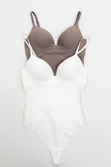 MULTI PACK FALLON WHITE & MOCHA BODYSUIT