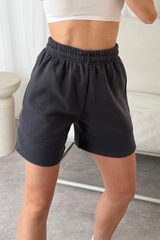 Milly steel grey shorts loungewear