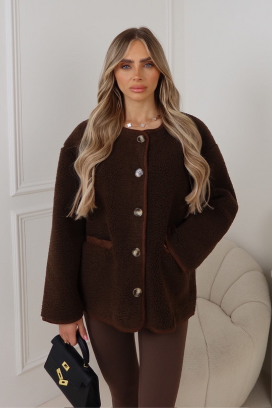 Evie Brown teddy jacket