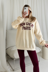 Mon cheri ecru sweater