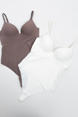 MULTI PACK FALLON WHITE & MOCHA BODYSUIT
