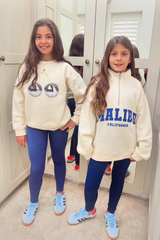 Mini disco cherry ecru printed sweater