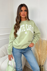 Monte Carlo sage printed sweater